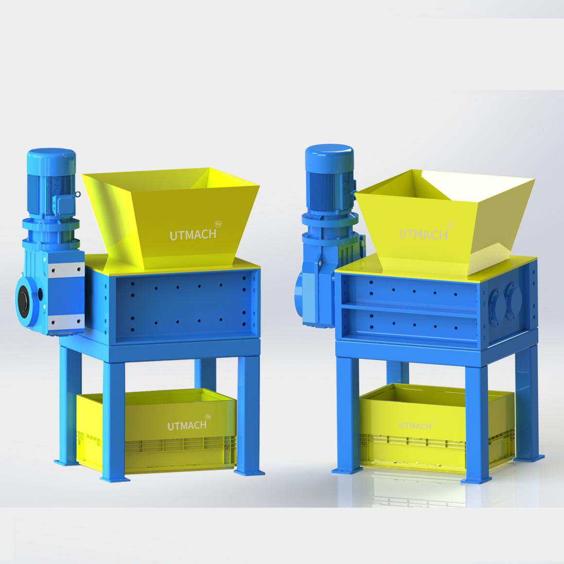 Compact Single-Motor Dual Shaft Shredder 